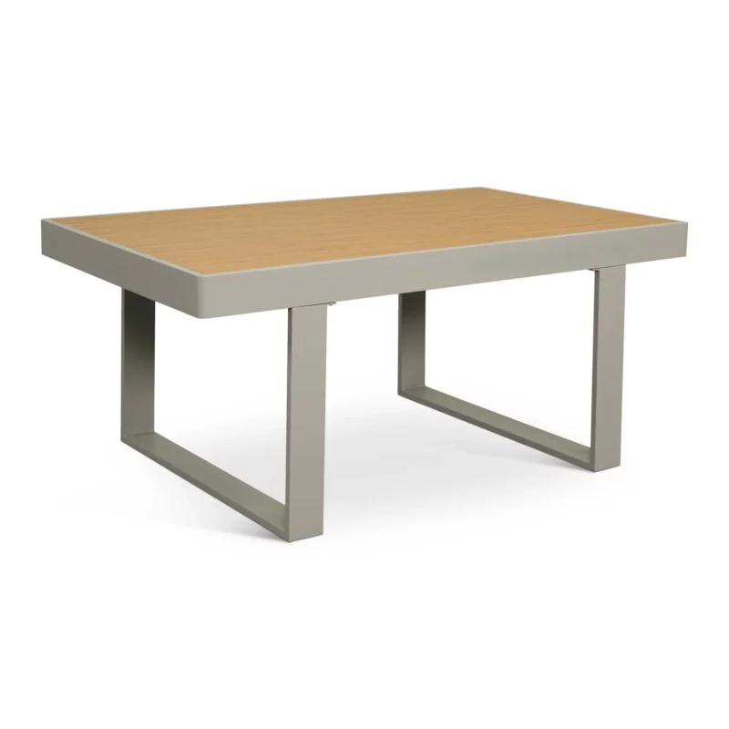 ZAFARIA Outdoor Aluminium Lounge Set with Wood Top Table