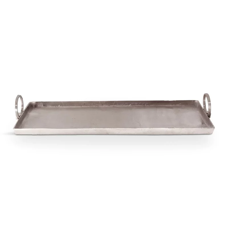 ANGOLO TRAY ALUM SILVER 75x24x