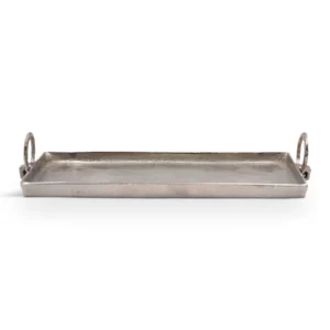 017624 ANGOLO TRAY ALUM SILVER 50x19x