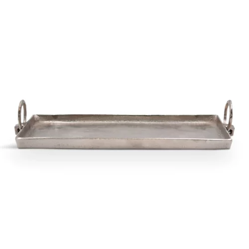 017624 ANGOLO TRAY ALUM SILVER 50x19x