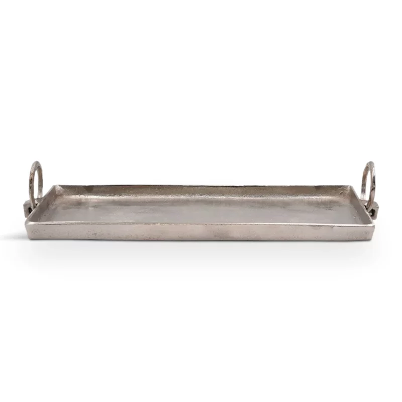 017624 ANGOLO TRAY ALUM SILVER 50x19x