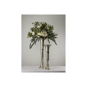 FLORES VASE ALUM SILVR D19xH55