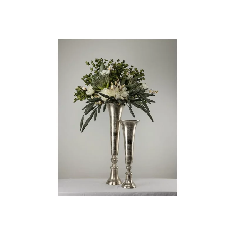 FLORES VASE ALUM SILVR D19xH55