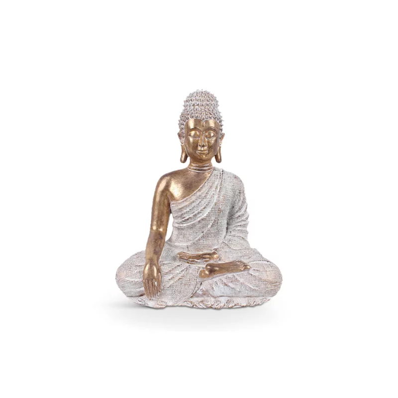 MAHAYANA DECO BUDDHA GOLD/WHTE