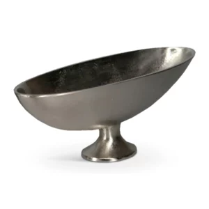 ABSTRCT CIRCLE VASE ALMNM SLVR