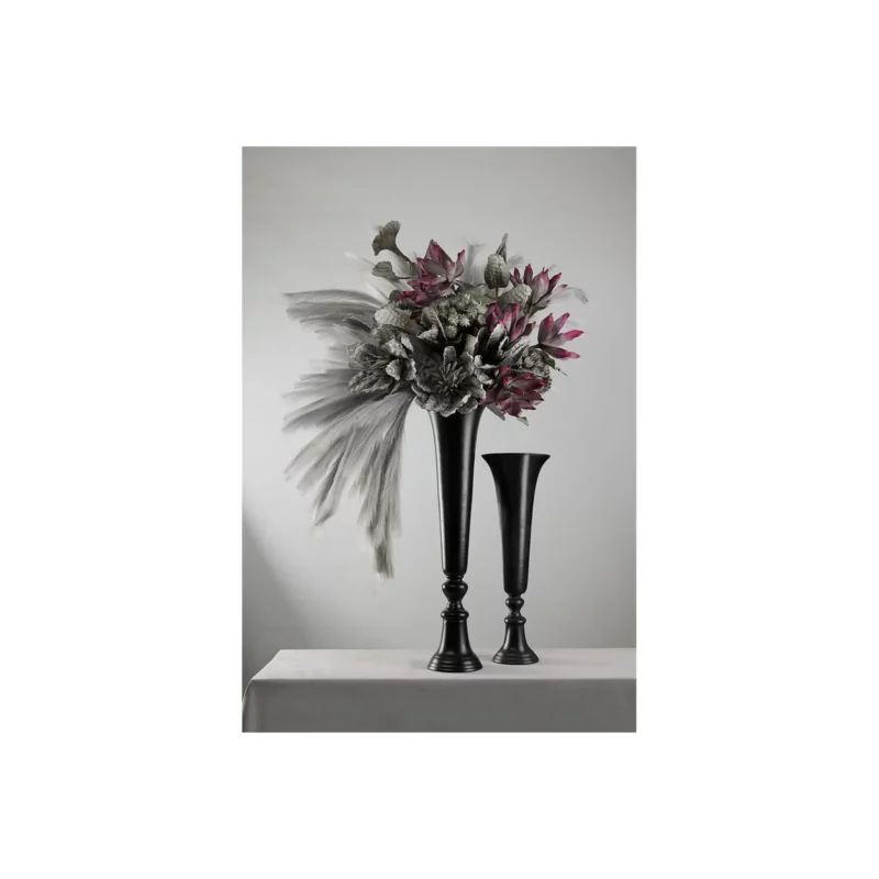 FLORES VASE ALUMINIUM BLACK