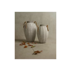 CUPI VASE METAL WHITE