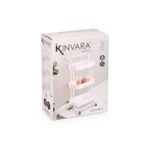 WHITE PLASTIC ORGANISER TROLLE