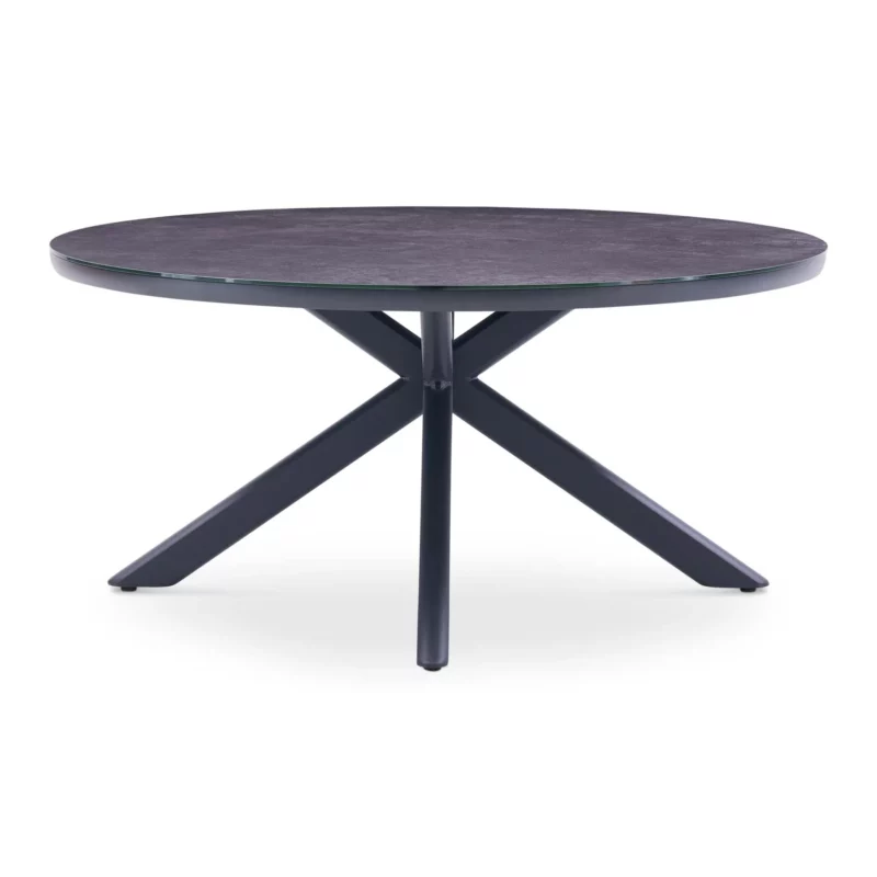 OUTDOOR DNG SET RND TBL D.GREY