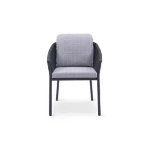 OUTDOOR DNG SET RND TBL D.GREY