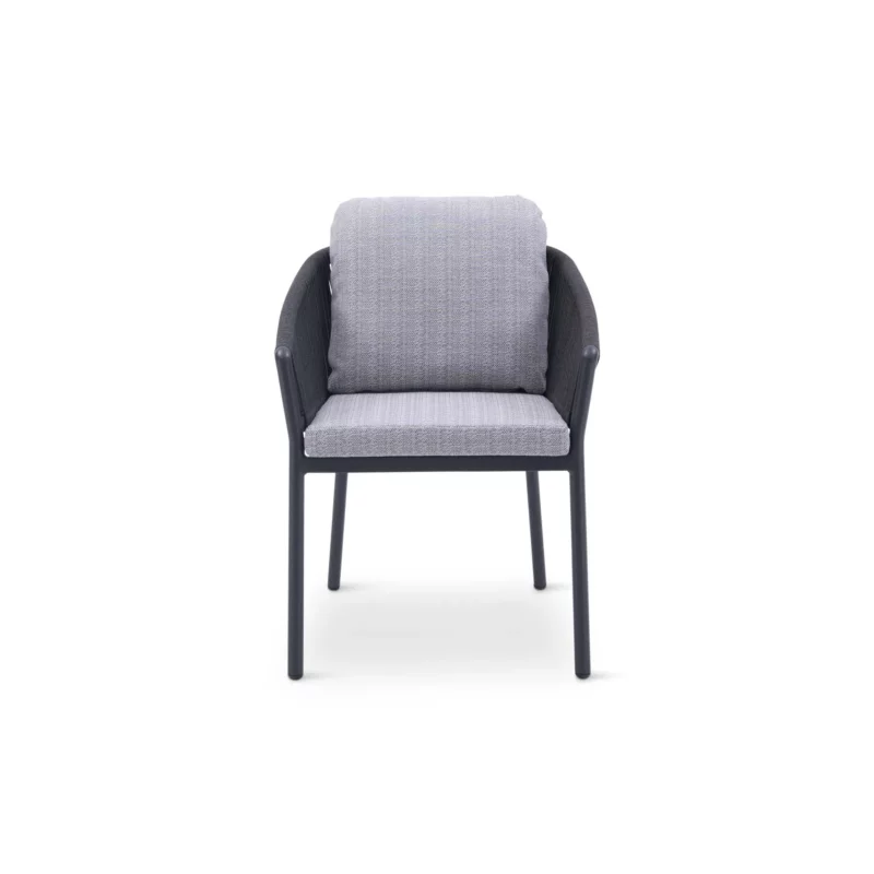 OUTDOOR DNG SET RND TBL D.GREY