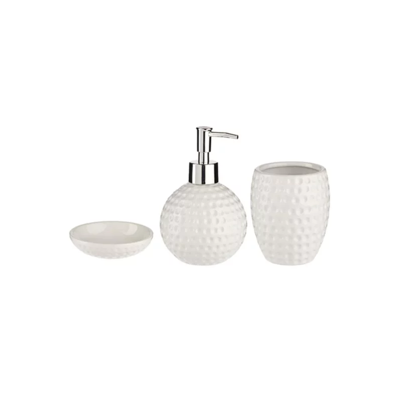 3PCS BATHROOM SET-WHITE
