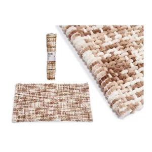 BEIGE KNITTED CARPET 50X80CM