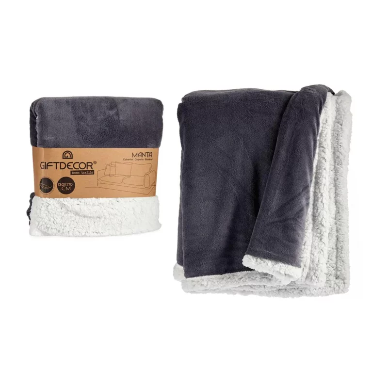 130X170CM DARK GREY CORAL