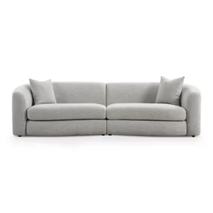 4 SEATER SOFA LIGHT GREY FB