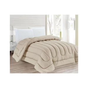 DYED QUILT 220X240 BEIGE