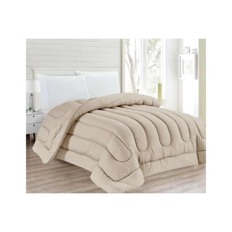 DYED QUILT 220X240 BEIGE