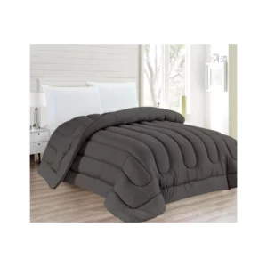 DYED QUILT 260X240 GREY