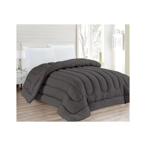 DYED QUILT 260X240 GREY