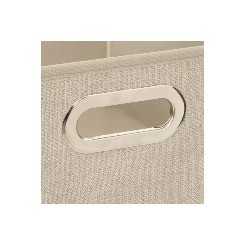 STORAGE BOX 31X15 BEIGE LINEN