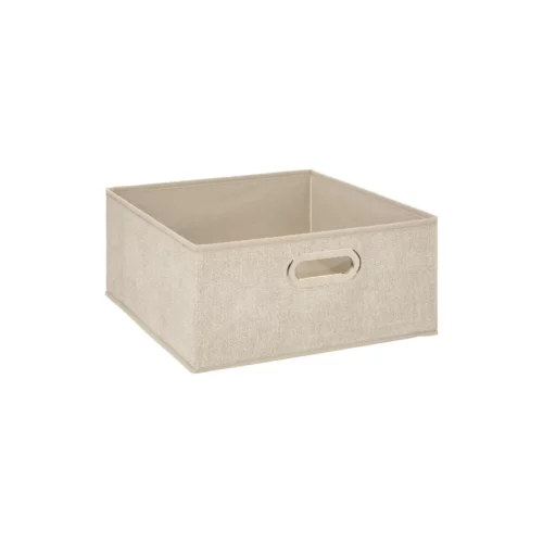 STORAGE BOX 31X15 BEIGE LINEN