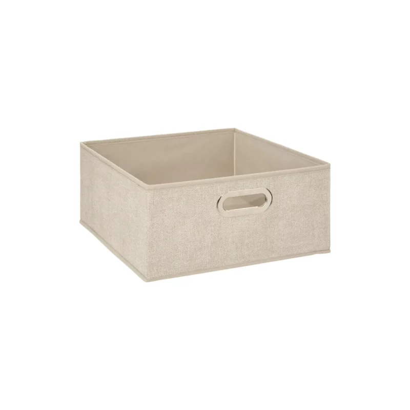 STORAGE BOX 31X15 BEIGE LINEN