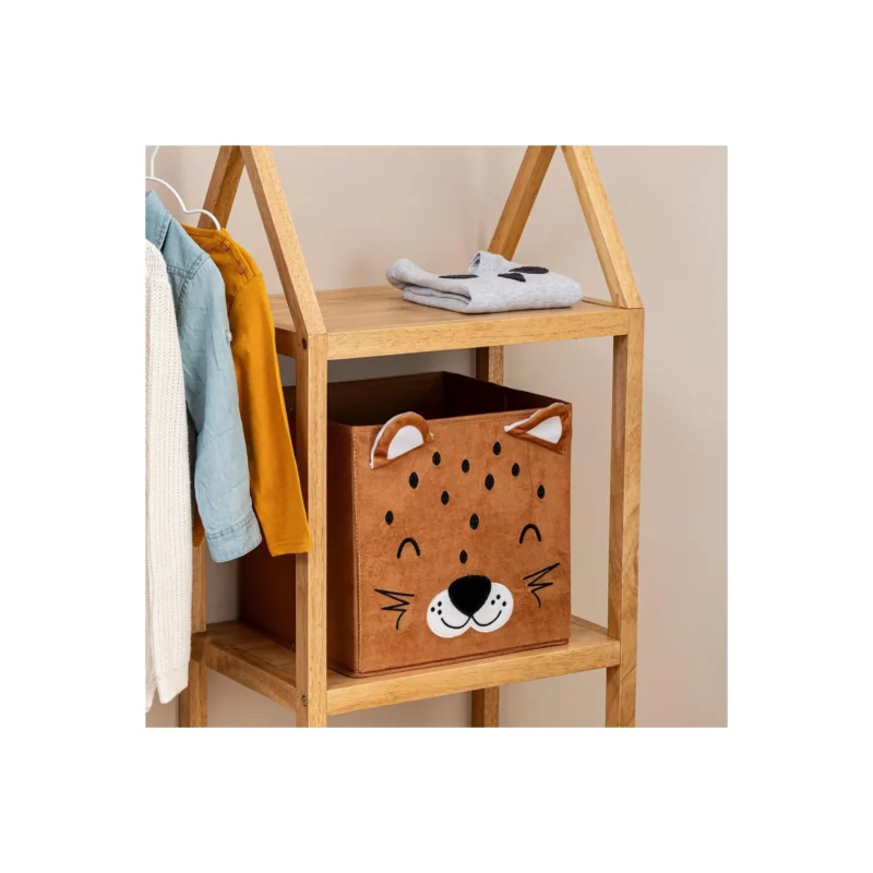 158629C-6 LEOPARD VELVET STORAGE