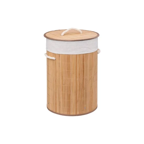 ROUND BAMBOO LAUNDRY BASKET