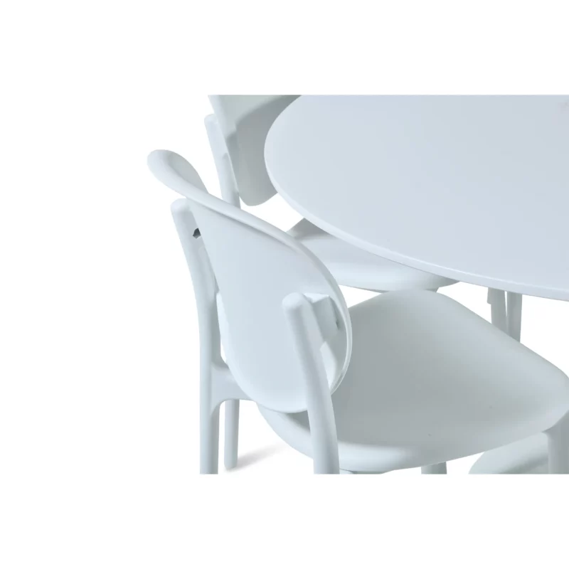 DINING SET 1+6 W-02 WHITE