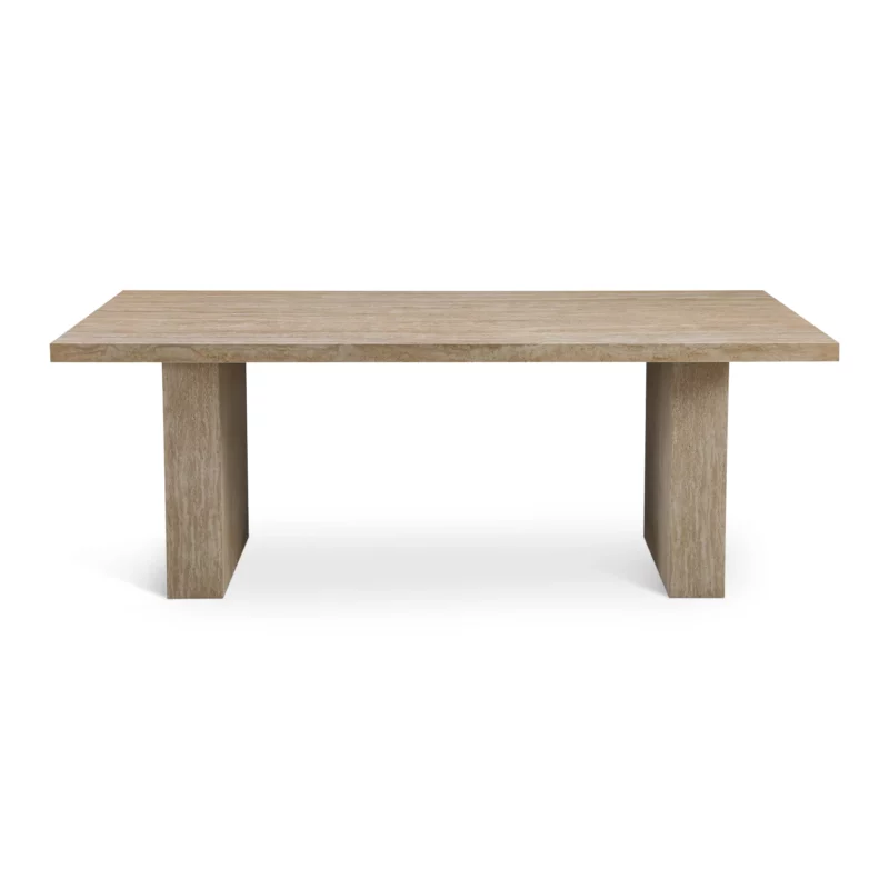 SUKI Yellow Travertine Dining Table