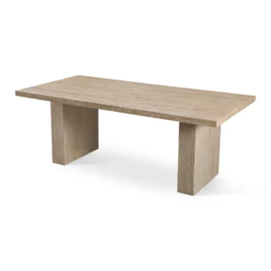 SUKI Yellow Travertine Dining Table