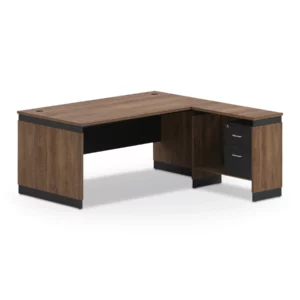 SE-118-18-BR-OAKBLK-2 Office Desk Stuart