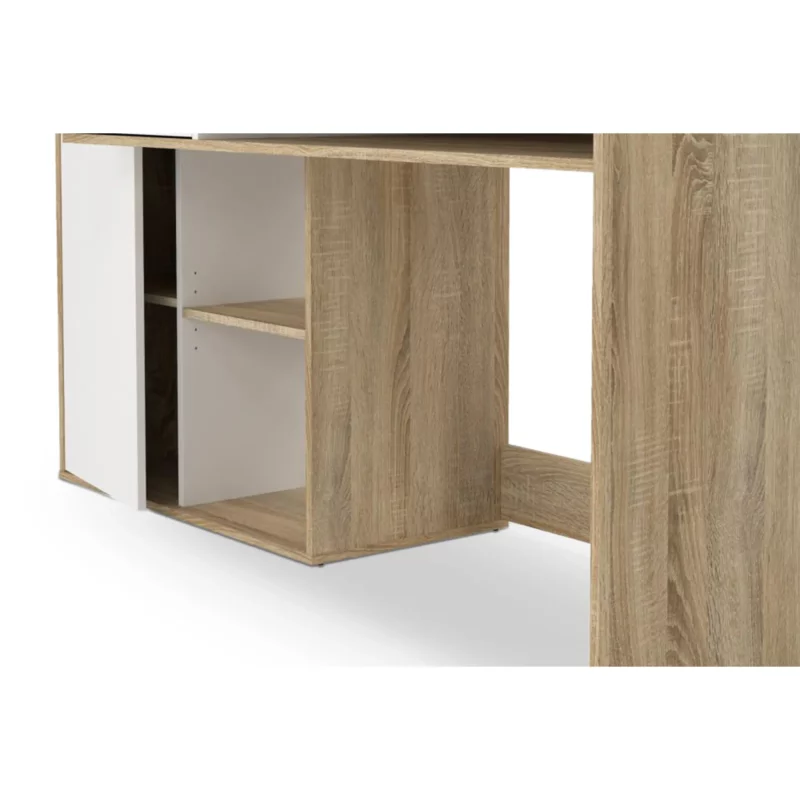 FUNCTION OFFICE DESK WHITE OAK