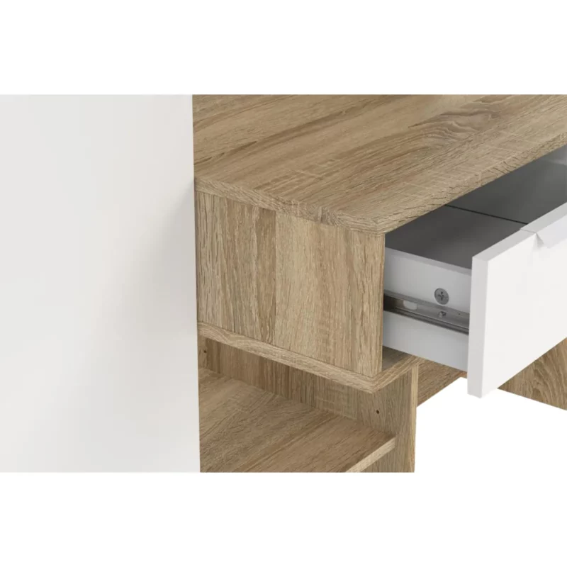 FUNCTION OFFICE DESK WHITE OAK