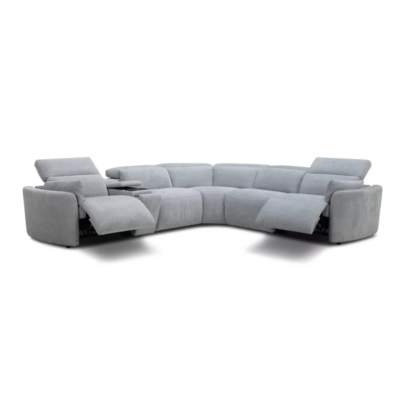 FENIX Light Fabric Electric Corner Recliner