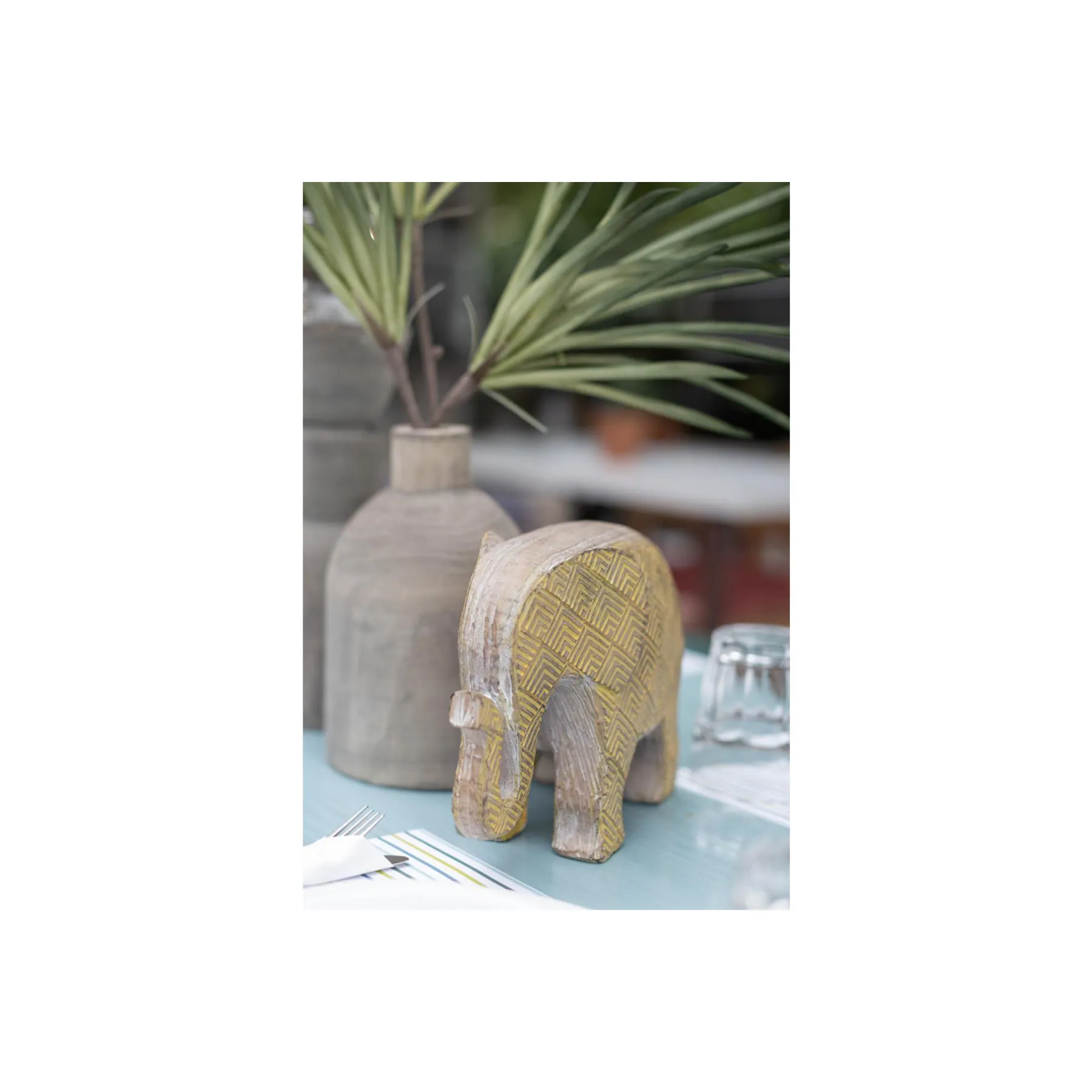 AFRICANA Elephant Figurine