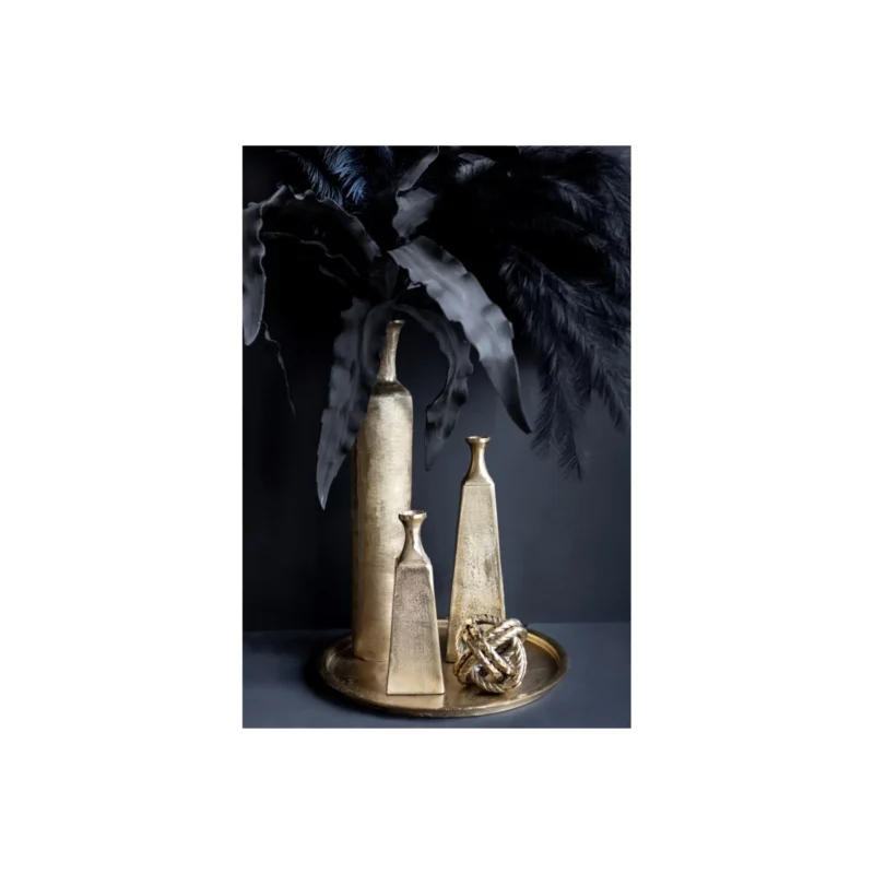 FLES VASE ALUMINIUM GOLD