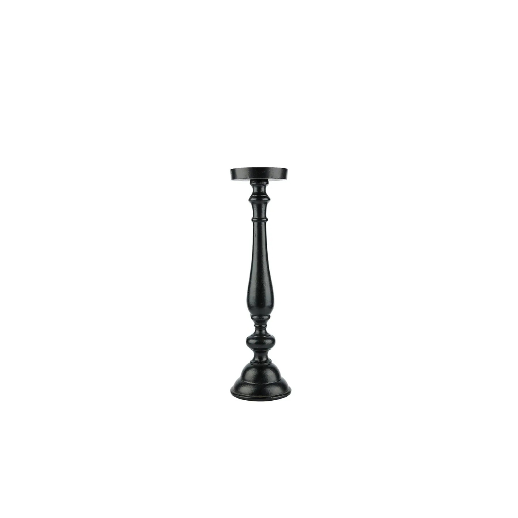 IONAS CANDLE HOLDER ALU BLACK