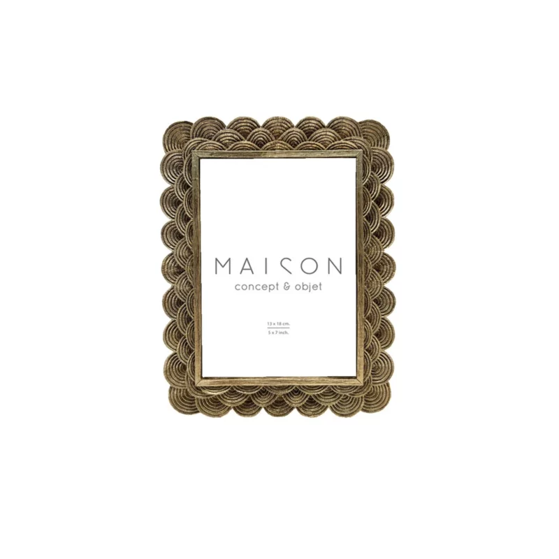 ELISHA PHOTO FRAME GLASS GOLD