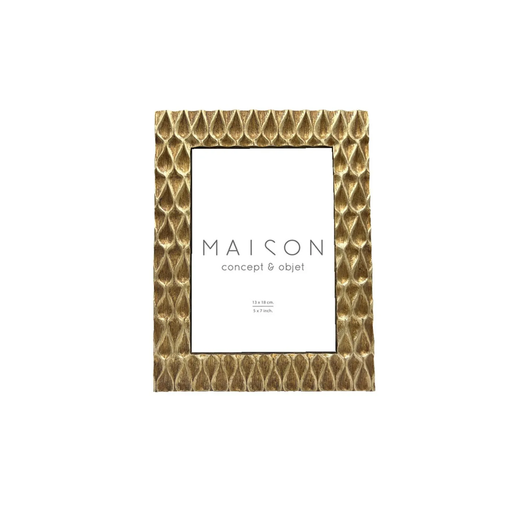 ELISHA PHOTO FRAME GLASS GOLD