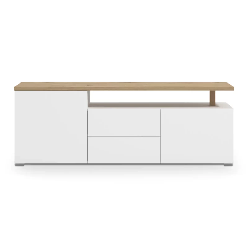 ATERNO White TV Stand