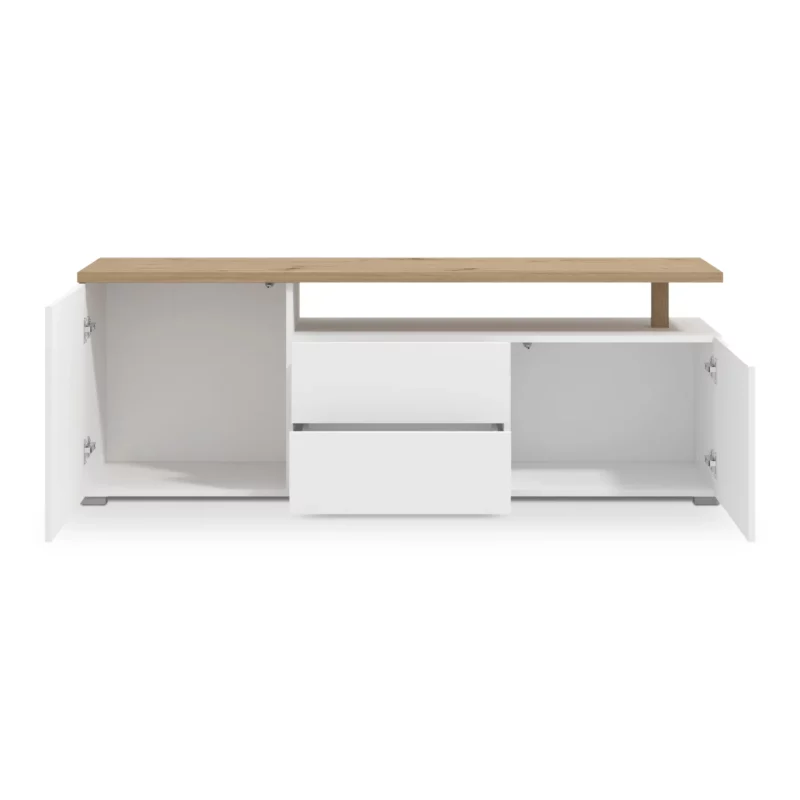 ATERNO White TV Stand