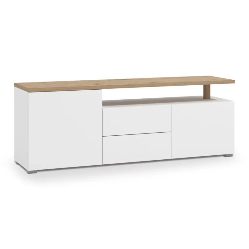 ATERNO White TV Stand