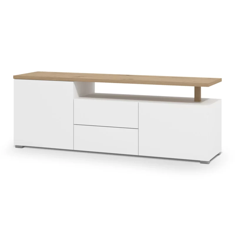 ATERNO White TV Stand