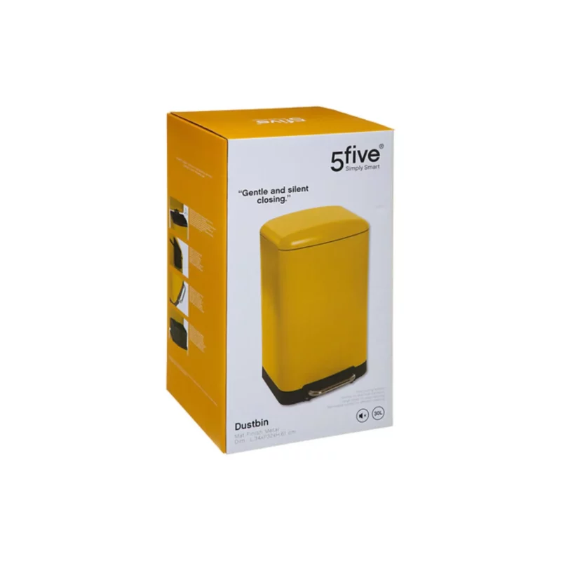 30L MET DUSTBIN YELLOW ARIANE