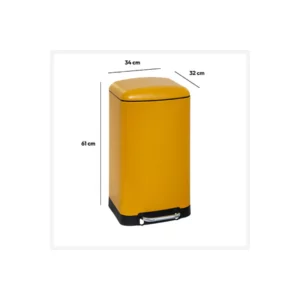 30L MET DUSTBIN YELLOW ARIANE