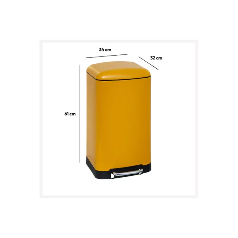 30L MET DUSTBIN YELLOW ARIANE