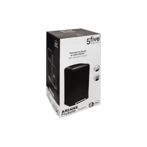 30L METAL DUSTBIN ARIANE BLACK