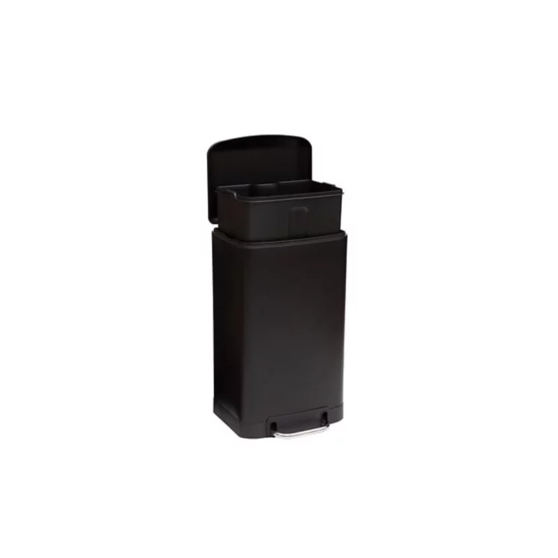 30L METAL DUSTBIN ARIANE BLACK