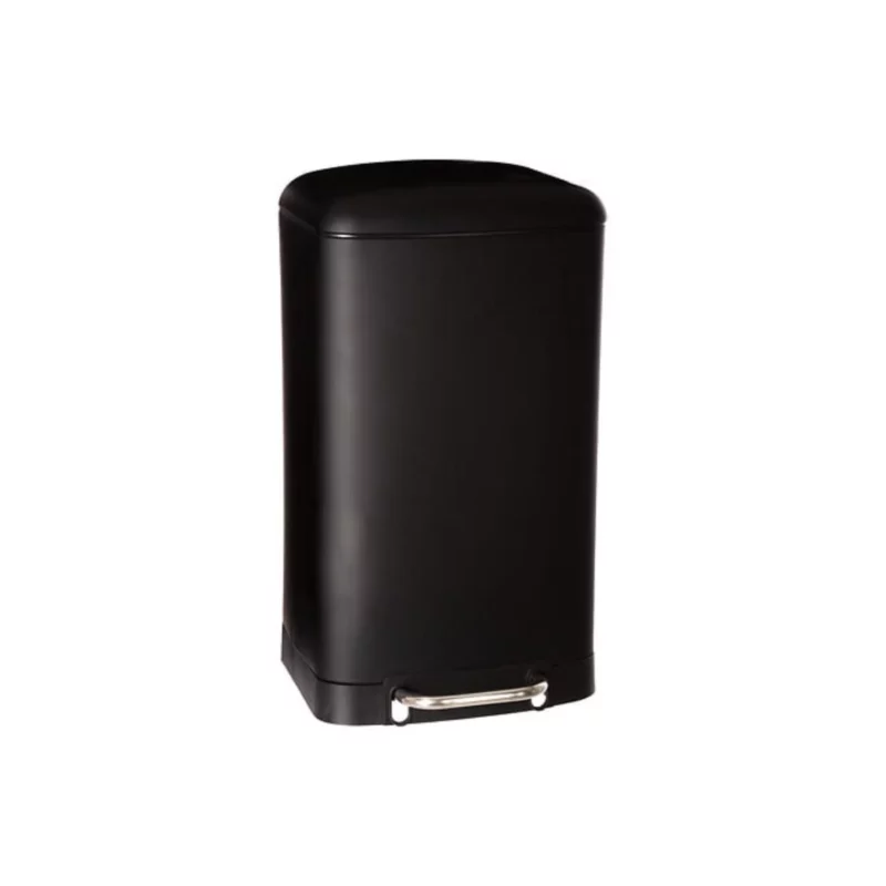 30L METAL DUSTBIN ARIANE BLACK